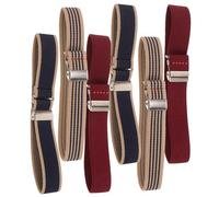 STOBAZA Lot de 3 Paires de Brassards Élastiques Réglables Antidérapants pour Manches de Chemise Support de Poignets Unisexe en Tissu Extensible Couleurs Assorties pour Bureau et Tenue