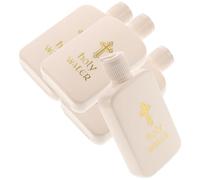 STOBAZA Lot de 4 Bouteilles d'eau Bénite Catholiques en Verre 100 ML Mini-Bouteilles Décoratives pour Baptême Exorcisme et Décoration d'Église Réutilisables et Lavables
