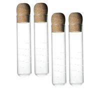 STOBAZA Lot De 4 Infuseurs À Thé En Verre Transparent Pour Café Tube Transparent Pour Thé En Vrac