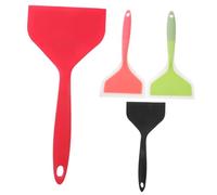 STOBAZA Lot De 4 Spatules À En Silicone Pour La Cuisson Des Omelettes Spatule Multi-Usages En Silicone Fournitures De Cuisine