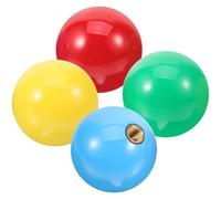 STOBAZA Lot de 4 Têtes de Joystick Arcade en Plastique Solide Couleurs Assorties Rouge Jaune Bleu Vert Accessoires de Jeu Compatibles pour Manettes de Simulation et Jeux de Combat