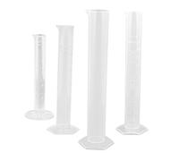 STOBAZA Lot De 4 Tubes À Essai Scientifiques Simples Gradués Transparents Pour Mesurer Les Pour La Culture Hydroponique Le Laboratoire La Cuisine Les
