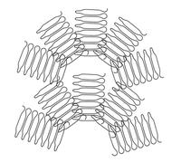 STOBAZA Lot De 40 Peignes Ondulés Métalliques Pinces Coiffantes, Outil De Finition Petit Format Pour Femmes Et Filles, Contrôle Mèches Rebelles, Accessoires Coiffure Voyage