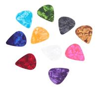 STOBAZA Lot de 50 Set de Médiators pour Guitare et Basse en Pvc Épaisseur 0,71 Mm, Accessoires pour Instruments de Musique, Médiators Larges pour Pouce, Usage Acoustique et Électrique