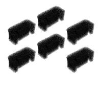 STOBAZA Lot de 6 Éponges de Remplacement de U pour Fontaine à Eau pour Chat, Filtration Avancée, Élimine Les Impuretés, Matériau Mousse Noir, pour Distributeur d'eau pour Animaux