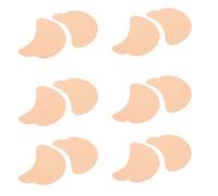 STOBAZA Lot de 6 Patchs Solaires Visage pour Golf - Protection UV Résistante à la Transpiration - Forme en V Ajustée - Patchs Fins et Respirants pour Activités Sportives en Plein Air