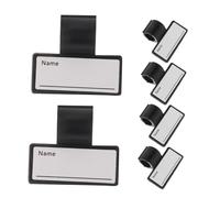 STOBAZA Lot de 6 Porte-Noms Double Face en ABS Clips pour Stéthoscopes, Étiquettes Nominatives Portables Légères, Adaptées au Personnel Soignant