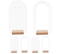 STOBAZA Lot de 6 présentoirs en acrylique pour boucles d'oreilles - Présentoir à bijoux - Arc en acrylique - Support pour boucles d'oreilles - Pour spectacle - Marketing détail
