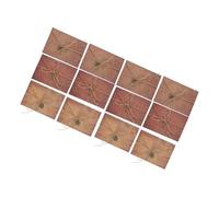 STOBAZA Lot de 60 Sets de Pièces Papier à Lettres Vintage Enveloppes Assorties Ensemble Papeterie Rétro pour Correspondance, Invitations et Loisirs Créatifs, Papier Kraft Lisse, Format