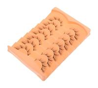 STOBAZA Lot de 7 Paires de Faux Cils Effet Œil de Renard Cils Fins et Vaporeux en Fibres Synthétiques Regard Naturel et Esthétique pour Maquillage Quotidien et Scène