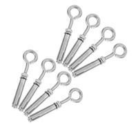 STOBAZA Lot de 8 Boulons à Expansion M6 en Acier Inoxydable 304 Crochet Fermé Ancrages Muraux pour Béton Briques et Ciment Fixations Robustes pour Plaques d'Égout et Grilles Usage