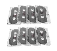 STOBAZA Lot de 8 Cassettes Audio Vierges 60 en Plastique Performance Audio Stable pour Musique et Éducation Enregistrement DIY Portable