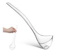 STOBAZA Louche à soupe réutilisable en plastique transparent avec long manche, parfaite pour servir des sauces, des sauces, des vinaigrettes, des vinaigrettes, une cuillère de cuisine domestique