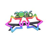 STOBAZA Lunettes De Fête Du Nouvel An Créatives Numérotées 2026 Pour Les Célébrations Du Nouvel An Accessoires De Photomaton Et De Fête Arc-En-Ciel