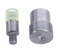 STOBAZA Machine à riveter manuelle 2pcs matrice de réglage à double capuchon 6mm en acier pour rivets et boutons, pose facile et rapide pour chaussures et sacs, débutants