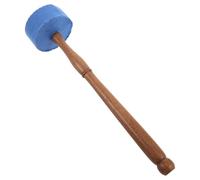 STOBAZA Maillet pour Bol Chantant Tibétain en Bois 28 CM Maillet Feutré Bleu Clair Accessoire pour Contemplation et Sonothérapie Bâton pour Bol Sonore Bouddhiste Outil de Percussion