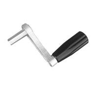 STOBAZA Manivelle Manuelle Argentée Courte à Six Dents pour Étendoir à Linge, Poignée Métallique de Remplacement, Manivelle de Levage Stable Balcon et Buanderie