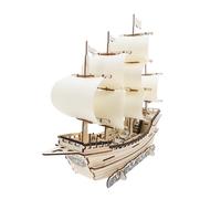 STOBAZA Maquette Puzzle Voilier Bois DIY pour Adultes Modèle de Bateau Décoratif Bois Kit de Construction Casse-tête Idée Cadeau pour Amateurs de Modélisme