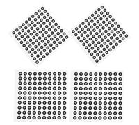 STOBAZA Marqueurs de Points de Référence pour Scanner 3D, 2 Feuilles Autocollantes de 200 Points, pour Applications Médicales et Animation, Intérieur 3Mm, Extérieur 6Mm