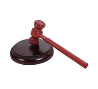 STOBAZA Marteau de Juge Bois Massif avec Base Vintage Maillet Confortable pour Avocat Enchères et Tribunal