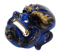 STOBAZA Masque en Résine du Dieu Richesse pour Cosplay et Bals Masqués, Léger et Confortable Design Unique Bleu, Accessoire pour Déguisement