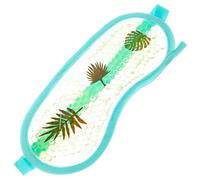 STOBAZA Masque Oculaire Rafraîchissant Réutilisable en Gel Pvc, Patch Froid pour Yeux, Confort Souple, et Anti-gonflement, 1 Pièce, Couleur Vert Île, pour Sieste, Voyage et Sommeil