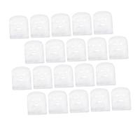 STOBAZA Masques Faciaux en Tissu Prédécoupés 100 Pcs Visage Blanc Soin Hydratant Spa Esthétique pour Usage Professionnel