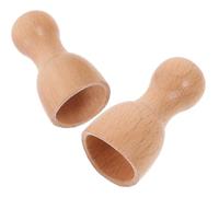 STOBAZA Masseur Corporel en Bois 2pcs pour Massage Profond, Portable et Léger, Dos Bureau Voyage