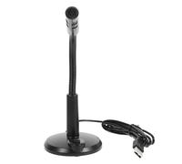 STOBAZA Microphone USB pour Ordinateur Socle Stable en Alliage D'aluminium, Angle Réglable, pour Streaming en Direct et Chat Vocal de Jeu
