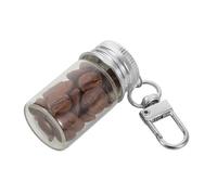 STOBAZA Mini Glass Wishing Bottle Keychain Portable Drifting Wish Jar for DIY Crafts and Decorative Keepsakes