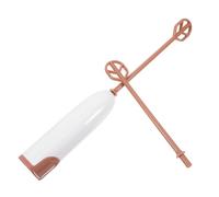 STOBAZA Mini Mixeur Électrique Portable pour Lait Infantile Batteur Main sans Fil Mélangeur à Boisson Pratique et Facile à Nettoyer Bâtons Mélangeurs sans Pile Blanc Chaud