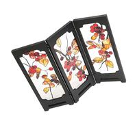 STOBAZA Mini Paravent Chinois Décoratif en Acrylique 1 Pièce Écran Asiatique Pliant Petit Format Ornement Feng Shui pour Bureau et Séparation D’Espace Décoration Nouvel an Japonerie et