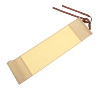 STOBAZA Mini Rouleau de Tissu Rétro Beige Clair Parchemin Doré, Rouleau à Suspendre Vierge pour Calligraphie et Peinture Chinoise, Décoration Murale Vintage pour Artistes Créatifs, 1