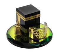 STOBAZA Miniature Cristal Doré Architecture Islamique Saoudite Souvenir Décoratif pour Maison Et Unique pour Intérieur Culturel