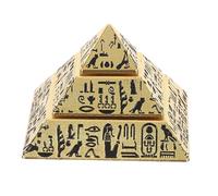 STOBAZA Miniature Égyptienne Résine Statue de Pyramide pour Décoration Intérieure Figurine de Égypte Antique Modèle de Pyramide Sculpture Égyptienne pour Maison ou Bureau