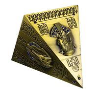 STOBAZA Modèle de Pyramide en Métal Rétro pour Bureau, Tirelire Pyramide Décorative, Objet Décoratif Égyptien, Présent Original pour Amis, Sculpture Métallique, Décoration Intérieure