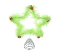 STOBAZA Monstre Aux Cheveux Verts Arbre Étoile Arbre Noël Décoration d'arbre De Noël d'arbre