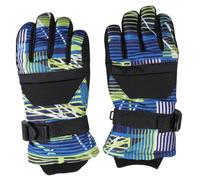 STOBAZA Moufles de Ski pour Garçon et Filles Noirs Imperméables Coupe-Vent et Chauds à Doigts Longs Adaptés pour Cyclisme Sports d'hiver et Activités en Extérieur