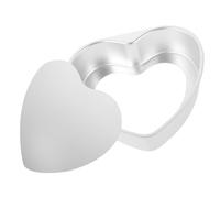 STOBAZA Moule à Gâteau Cœur Aluminium avec Fond Amovible et Polyvalent pour Pâtisserie DIY à et Professionnel