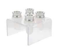 STOBAZA Moule à Lèvres en Silicone pour Fabriquer Rouge à Lèvres Diy, Facile à Démouler, Set de 4 Moules Support, pour Créer Ses Produits de Beauté Maison