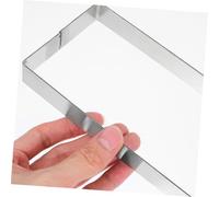 STOBAZA Moule Pâtisserie Rectangulaire Inox Extensible Anneau Mousse Moule Multifonction pour Pancakes Gâteaux et Pains Ustensile de Cuisson