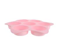 STOBAZA Moule Silicone Cavités Antiadhésif pour Muffins et Galettes Rondes Haute Température pour Gâteau Hamburger Couleur Rose