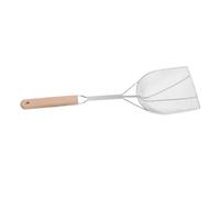STOBAZA Oil Strainer Wooden Handle Fat Skimmer Spoon For Frying French Fries Donuts Hot Pot Stainless Steel Deep Fry Scoop With Mesh Filter