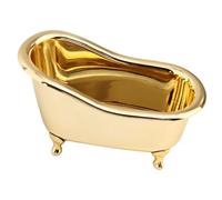 STOBAZA Organisateur Cosmétique Créatif de Baignoire en Abs Léger Doré, Valise de Rangement Multifonctionnelle pour Bureau et Coiffeuse