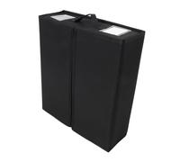 STOBAZA Organisateur de Draps Pliable Oxford Noir Boîte de Rangement Capacité pour Housses et avec Fenêtre Transparente pour Placard et Chambre
