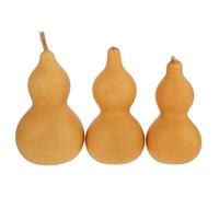 STOBAZA Ornement pour Noël 3pcs de Gourde Naturelle de Calebasse Khaki Décoration de Bureau et Amateurs de Culture Chinoise