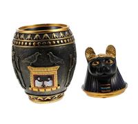 STOBAZA Ornement Résine Égyptien Canopic Jar Décoratif pour Table et Porche Sculpture Antique Stable Résine Accessoire de Décoration Intérieure pour d'Histoire Ancienne