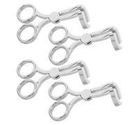 STOBAZA Outil D'aide la Pose et Retrait de Lentilles de Contact en Plastique Sûr, Kit 4 Pièces Applicateur et Bâtonnet Invisibles, Accessoire Compact pour Usage Quotidien et Voyages,