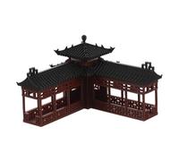 STOBAZA Pagoda Zen Garden Statue Hexagon Pavilion Micro Landscape Decor for Terrarium and Aquarium Ancient Architecture Style Asian Bonsai Ornament Artistic Rockery Sculpture for Office