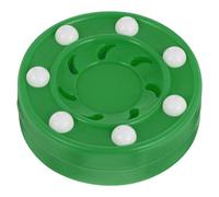 STOBAZA Palets de Hockey d'Intérieur en Polypropylène pour Entraînement sur Surfaces Lisses Vert Usage Adulte et Compétition